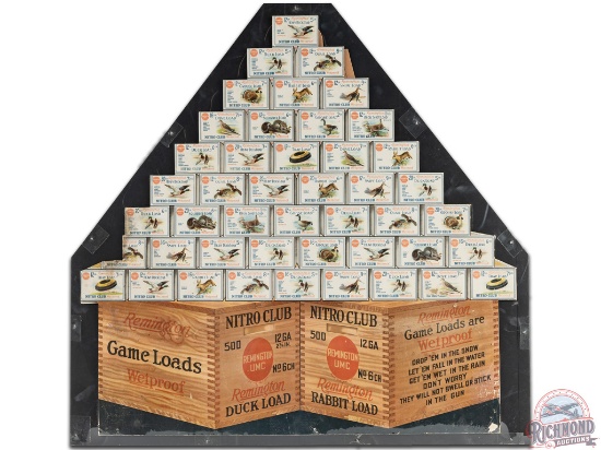 Remington UMC Nitro Club Game Loads Cardboard Dimensional Easel Back Display Sign