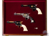 Patrick Wayne's Set of Three John Wayne Family Issue Commemorative Colt Single Action Army Revolvers