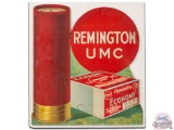Remington UMC 12 GA. Economy 4 Shotgun Shells Die Cut Cardboard Sign