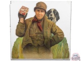 Peters Target Paper Shot Shells Die Cut Cardboard Display Sign With Hunter & Dog