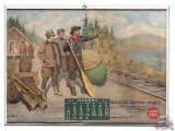 1912 Remington Arms - Union Metallic Cartridge Co. Oil Cloth Calendar