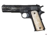 Custom Engraved Colt US Army Model 1911 Semi Automatic Pistol