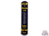 Cutlery By Remington Famous For Their Razor Sharp Edges Porcelain Thermometer Sign