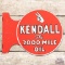 NOS 1954 Kendall The 2000 Mile Oil DST Flange Sign w/ Logo