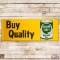 Quaker State Buy Quality Embossed SST Sign w/ Quart Can