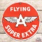 Flying A Super Extra SS Porcelain Gas Pump Plate Sign