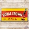Drink Royal Crown Cola SST Wood Framed Sign w/ Bottle