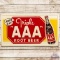 Triple A Root Beer Embossed SST Sign w/ Bottle