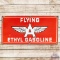 Flying A Ethyl Gasoline SS Porcelain Sign w/ Logo