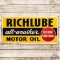 Richlube All-Weather Motor Oil Embossed SST Sign