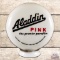 Aladdin Pink One Piece Baked Milk Glass Gas Pump Globe