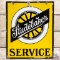 Studebaker Service DS Porcelain Sign w/ Wheel Logo
