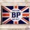 BP Motor Spirit Union Jack DS Porcelain Flange Sign