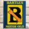 Bartles Motor Oils Porcelain Flange Sign