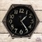 Early Two Color Electric Neon Advertising Clock