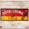 RC Royal Crown Cola 8' Horizontal SST Sign w/ Bottle