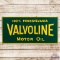 100% Pennsylvania Motor Oil Embossed SST Sign