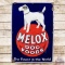 Melox Dog Foods The Finest in the World SS Porcelain Sign