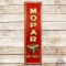 Mopar Batteries Vertical Embossed SST Sign