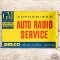GM General Motors Authorized Radio Service Delco DST Flange Sign