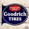 Goodrich Tires Silvertown Cords DS Porcelain Flange Sign