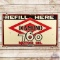 Diamond DX 760 Motor Oil Refill Here SS Porcelain Sign
