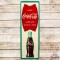 1960 Drink Coca-Cola Sign of Good Taste SST Sign w/ Fishtail & Bottle