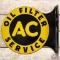 1947 AC Oil Filter Service DST Flange Sign