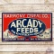 Arcady Feeds for Livestock and Poultry SST Sign w/ Lab & Farm Graphics