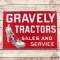 Gravely Tractors Sales and Service DS Porcelain Sign