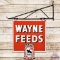 Wayne Feeds Die Cut DST Sign w/ Bracket