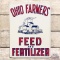 Ohio Farmers Feed and Fertilizer Embossed SST Sign