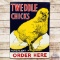 Tweddle Chicks Order Here DST Sign w/ Chick & Rooster Graphics