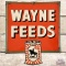 Wayne Feeds Embossed Die Cut SST Sign w/ Logo