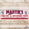 Martin's Fresh Quality Poultry & Livestock Feeds Masonite Sign