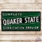 Quaker State Complete Lubrication Service Embossed SST Sign