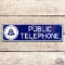 C&P Bell Telephone Co of West Virginia SS Porcelain Sign w/ Logo