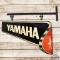 Yamaha Die Cut Ski Snowmobile Service DST Sign w/ Bracket