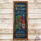 Early Blue Label Ketchup Framed Cardboard Sign w/ Tomatoes & Bottle