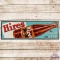 Hires Root Beer Horizontal Embossed SST Sign w/ Bottle