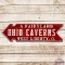 Ohio Caverns West Liberty Ohio Embossed Arrow Sign