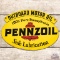 1959 Pennzoil Outboard Motor Oil Safe Lubrication DST Sign