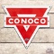 Conoco Motor Oil Die Cut SS Porcelain Sign