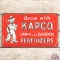 1957 Kapco Lawn & Garden Fertilizers SST Sign