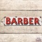 Barber SS Porcelain Sign