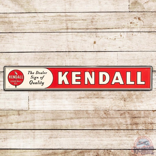 Kendall The 2000 Mile Oil Horizontal SST Sign w/ Logo