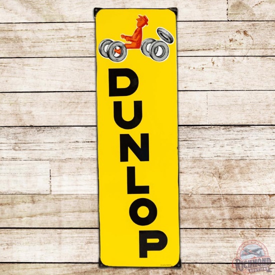 Dunlop Tires SS Porcelain Sign w/ Graphics