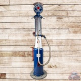 Correct Measure Tall 10 Gallon Visible Gas Pump Restored American