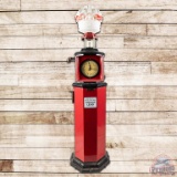 West Coast Equipment Co. Model 100 Clockface Gas Pump Restored Red Crown