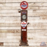 Bowser Varley Sentry Model 318 Clockface Gas Pump Unrestored Chevron